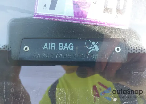 2003 Mitsubishi Eclipse Gts from USA, damaged, VIN 4A3AC74H53E079450